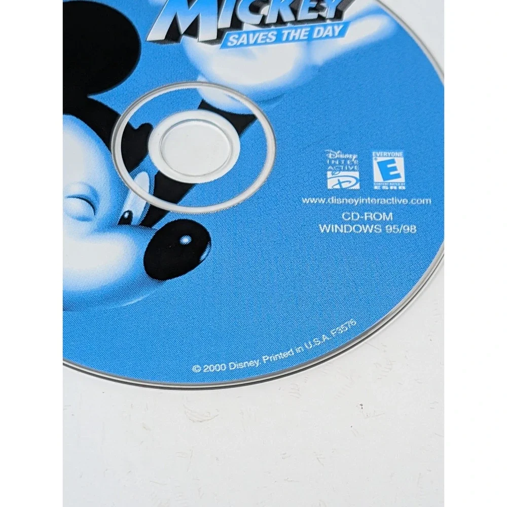 Disney's Interactive Mickey Saves the Day PC‎ 2000 Windows 95 98 CDROM Disc Only